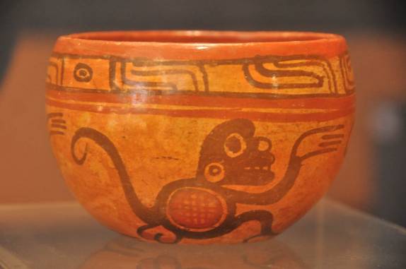 Cerâmica maya encontrada em San Andrés, em El Salvador